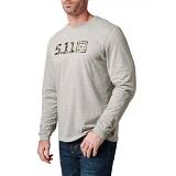 76175  5.11 CAMO LOGO FILL LS TEE Heather Grey L