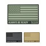 5.11 Tactical Αμερικάνικη Σημαία USA PVC Patch Γκρι