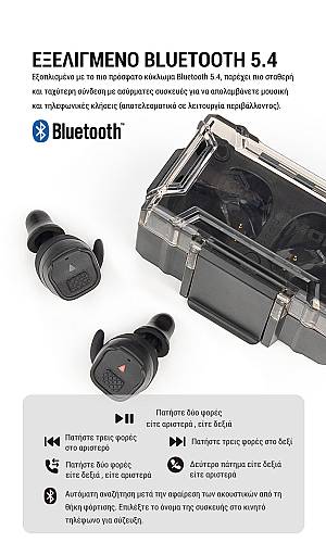 EARMOR Ηλεκτρονικές ωτοασπίδες M20T PRO