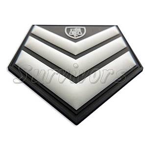 Βαθμοί αστυνομίας 3D Μπράτσου με Velcro (ζευγάρι)