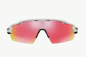 Oakley Radar Ev Pitch Ανδρικά Γυαλιά Ηλίου με Λευκό Κοκκάλινο Σκελετό και Κόκκινο Καθρέφτη Φακό OO9211-04
