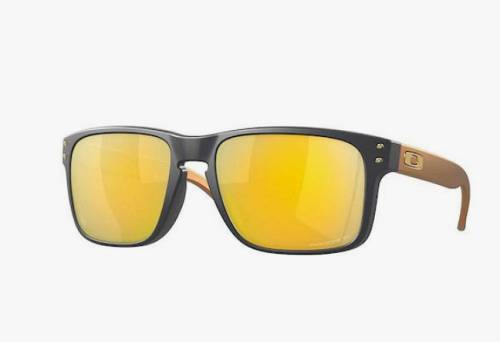 Oakley Holbrook Ανδρικά Γυαλιά Ηλίου με Γκρι Κοκκάλινο Σκελετό και Κίτρινο Polarized Φακό OO9102-W4