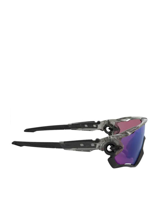 Oakley Jawbreaker Ανδρικά Γυαλιά Ηλίου με Γκρι Κοκκάλινο Σκελετό και Πράσινο Καθρέφτη Φακό OO9290-46