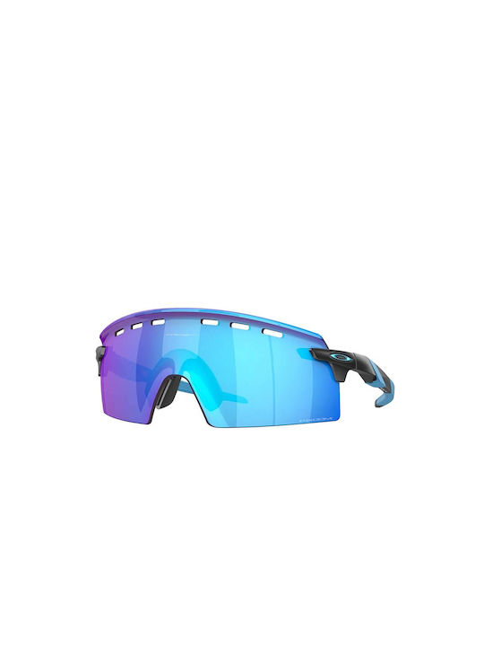 Oakley Encoder Strike Vented Ανδρικά Γυαλιά Ηλίου με Μαύρο Κοκκάλινο Σκελετό και Γαλάζιο Φακό 009235-05