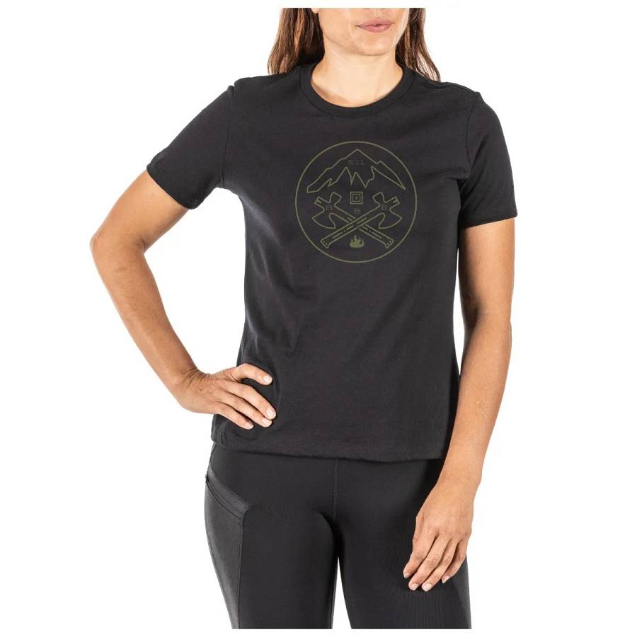 5.11 T-Shirt Crossed Axe Mountain Womens