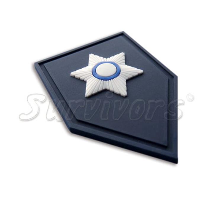 Βαθμοί αστυνομίας 3D πέτου με Velcro (ζευγάρι)