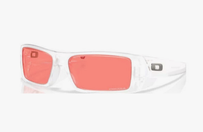 Oakley GasCan Ανδρικά Γυαλιά Ηλίου με Διάφανο Κοκκάλινο Σκελετό και Κόκκινο Φακό OO9014-C9
