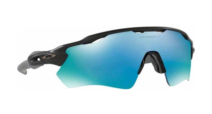 Oakley Radar Ev Path με Μαύρο Κοκκάλινο Σκελετό και Μπλε Polarized Καθρέφτη Φακό OO9208-55