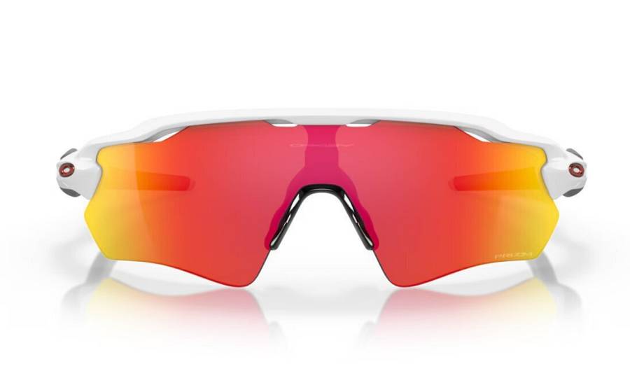 Oakley Radar Ev Path Ανδρικά Γυαλιά Ηλίου με Λευκό Κοκκάλινο Σκελετό και Κόκκινο Καθρέφτη Φακό OO9208-72