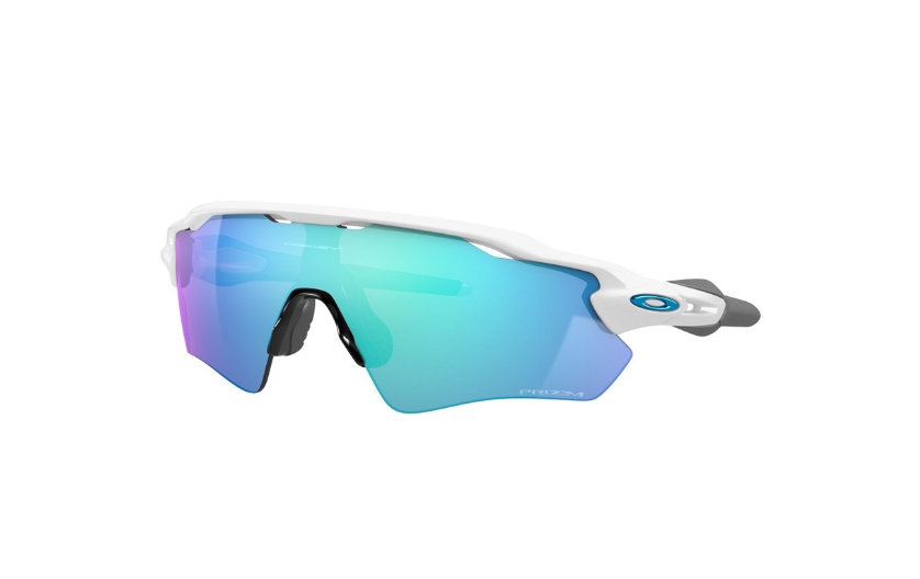 Oakley Radar Ev Path Ανδρικά Γυαλιά Ηλίου με Λευκό Κοκκάλινο Σκελετό και Μπλε Καθρέφτη Φακό OO9208-73