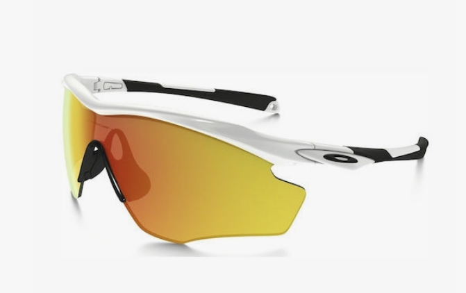 Oakley M2 Frame XL Ανδρικά Γυαλιά Ηλίου με Λευκό Κοκκάλινο Σκελετό και Πορτοκαλί Καθρέφτη Φακό OO9343-05