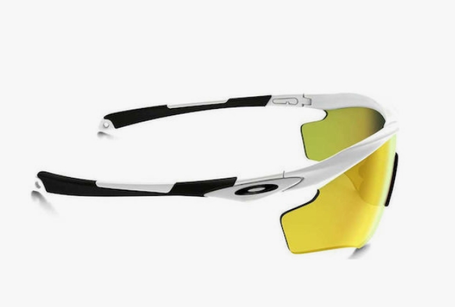 Oakley M2 Frame XL Ανδρικά Γυαλιά Ηλίου με Λευκό Κοκκάλινο Σκελετό και Πορτοκαλί Καθρέφτη Φακό OO9343-05