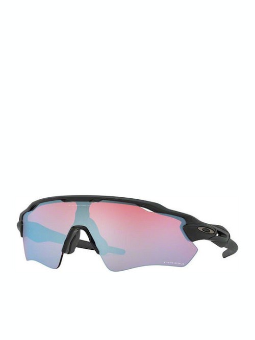 Oakley Radar EV Path Prizm Snow Collection Ανδρικά Γυαλιά Ηλίου με Μαύρο Κοκκάλινο Σκελετό και Κόκκινο Καθρέφτη Φακό OO9208-97
