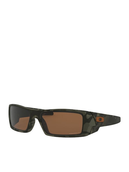 Oakley Gascan Ανδρικά Γυαλιά Ηλίου με Γκρι Κοκκάλινο Σκελετό και Καφέ Polarized Καθρέφτη Φακό OO9014-51