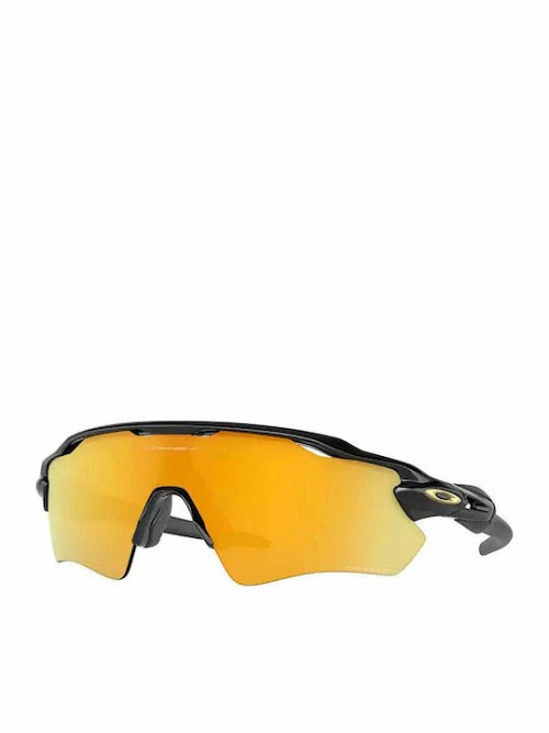 Oakley Radar EV Path Ανδρικά Γυαλιά Ηλίου με Μαύρο Κοκκάλινο Σκελετό και Κίτρινο Polarized Καθρέφτη Φακό OO9208-C9