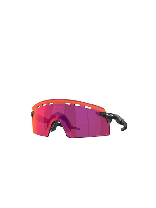Oakley Encoder Strike Vented Ανδρικά Γυαλιά Ηλίου με Μαύρο Κοκκάλινο Σκελετό και Πολύχρωμο Φακό OO9235-02